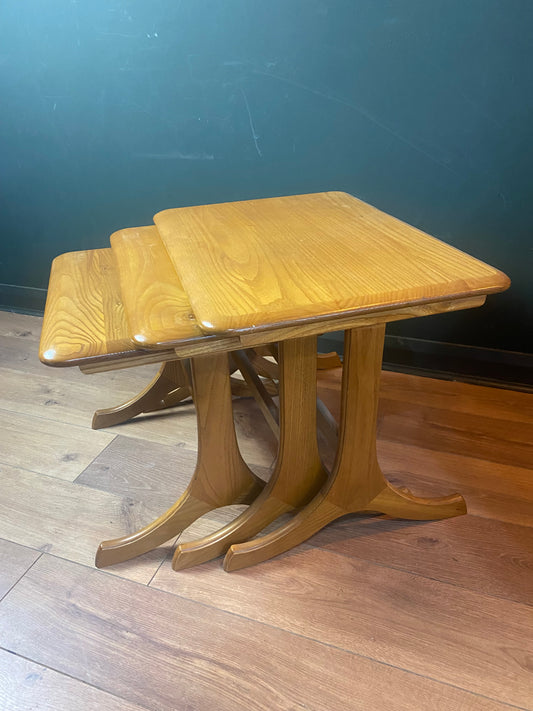Neat of solid elm coffee tables